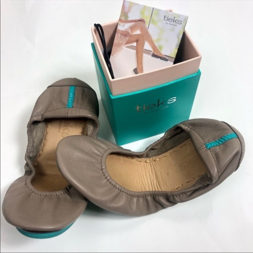 Tieks, Taupe size 6